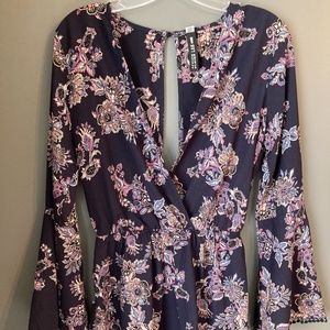 Design Lab Floral Romper